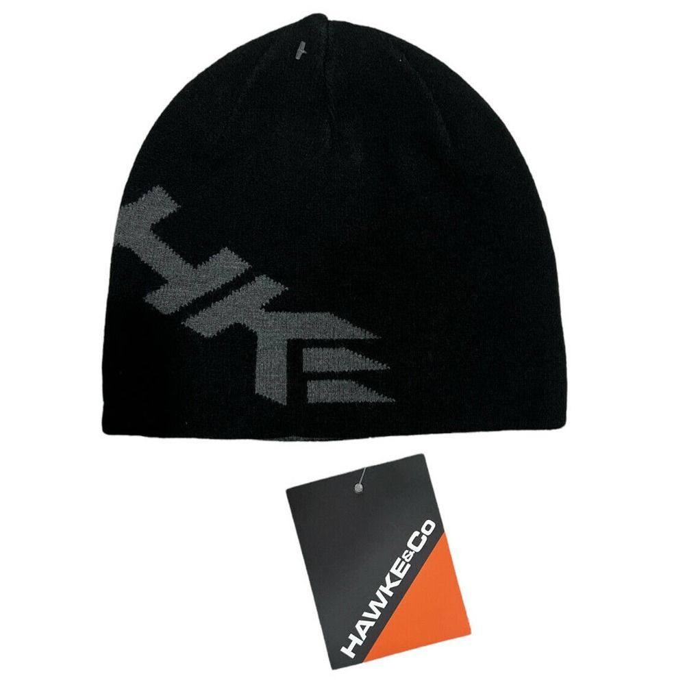 Hawke & Co Reversible Knit Beanie - Men's One Size, Gray/Black